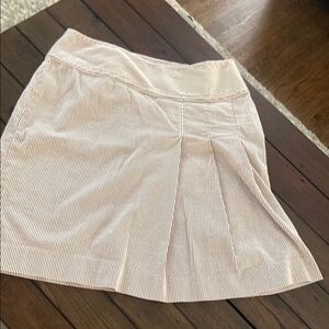 Eddie Bauer Striped Cream Skirt